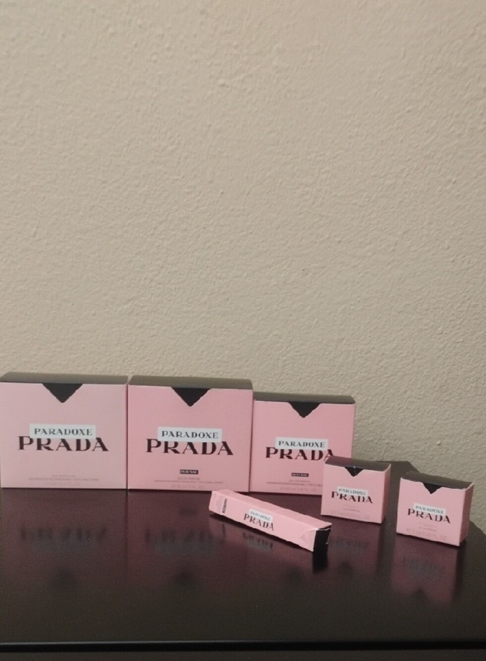 6 Empty Prada Boxes